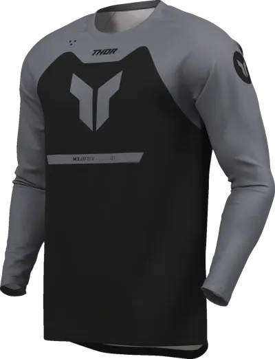 Tricou atv cross Thor Ridemode Menace, culoare negru gri, marime S