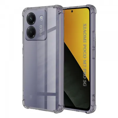 Husa pentru Xiaomi Poco M7 Pro 5G, Techsuit, Shockproof Clear, Fumurie