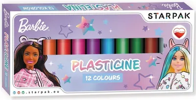 Plastilină Starpak Barbie - 12 culori