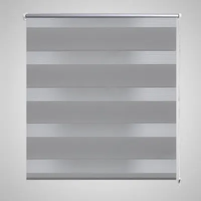 Jaluzea tip zebra, 80 x 150 cm, gri