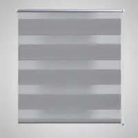 Jaluzea tip zebra, 80 x 150 cm, gri