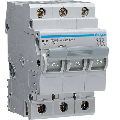 Siguranta automata 3P 32A Hager MY332