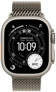 Ceas inteligent Apple - Watch Ultra 3 Cellular, 49mm, S, Natural Titanium/Natural Titanium Milanese