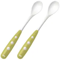 Nuk Lingurițe de plastic, 2 bucăți, verde