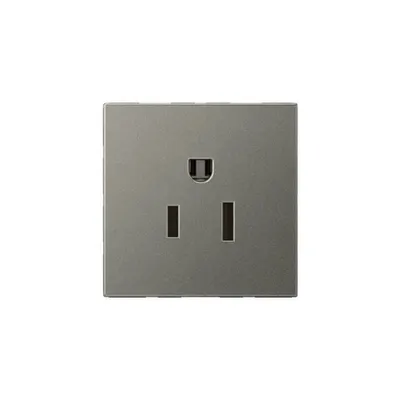priza Arteor - US - 15 A / 127 V - 2P+E - 2 module - magnesium