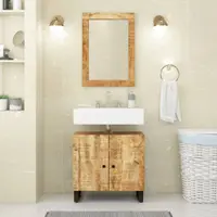 Gossi dulap de chiuveta 62x33x58 cm lemn masiv mango & lemn compozit