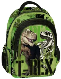 Ghiozdan școlar școlar Graffiti T-Rex - Cu 3 compartimente