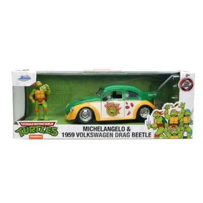 Jada Masinuta Metalica Testoasele Ninja 1959 Volkswagen Drag Beetle 1:24