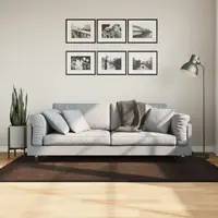 vidaXL Covor moale cu pile medie și spălabil HUARTE Maro 170 x 120 cm