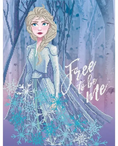 Goblen diamant Diamond Dotz - Disney Frozen II, Free to be Me, 65 x 50 cm