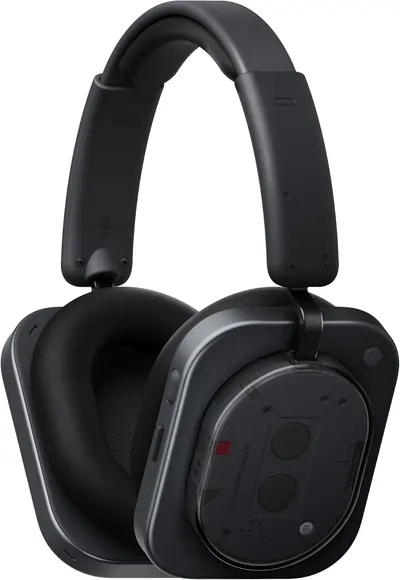 Căști wireless cu microfon Nothing - Headphone 1, ANC, negre
