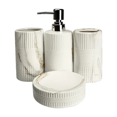 Set de baie 4 piese MARBLY