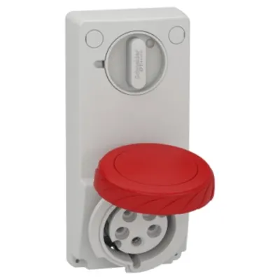 Priza Unika cu Interblocare, 32 A, 3P + N + E, 380, 415 V Ac, Ip65, Panou