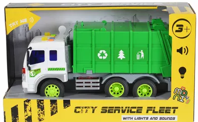 Jucărie pentru copii Moni Toys - Camion de gunoi, 1:16