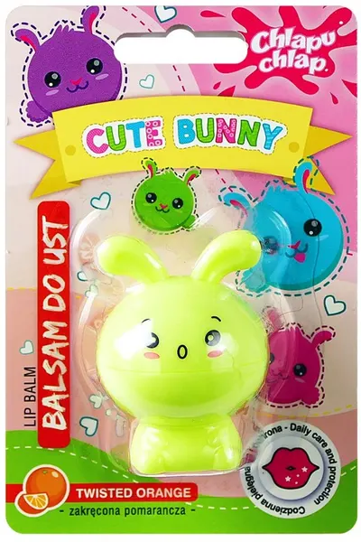 Estetica Balsam de buze pentru copii Cute Bunny, portocale, 5 ml