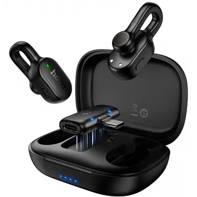 Lavaliera HOCO L27, USB-C, Set 2 bucati, Neagra