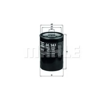 Filtru ulei MAHLE ORIGINAL OC 243