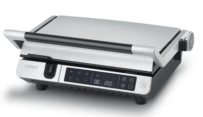 Grătar de contact Caso – SteakMaster Pro, 2000W, inox/negru