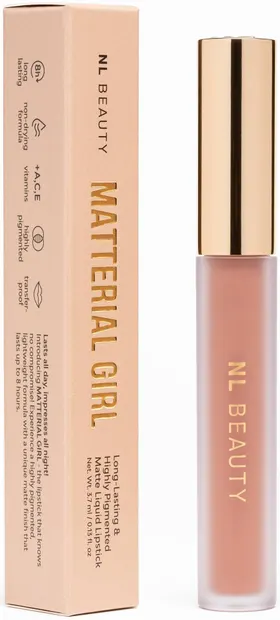 NL Beauty Ruj mat lichid de lungă durată, Chocolate Milk, 3.7 ml