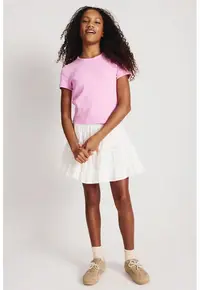 Tricou regular fit din amestec de bumbac - Roz pastel -