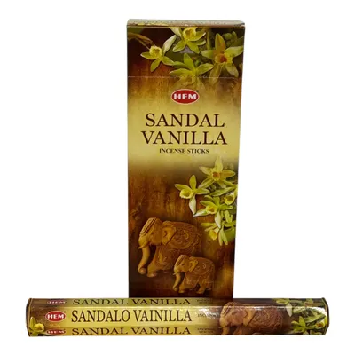 Betisoare parfumate engros HEM SANDAL VANILLA set 6buc