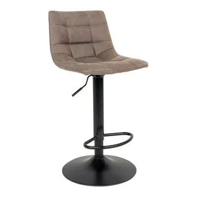 Scaune de bar maro deschis cu înălțime ajustabilă 2 buc. tapițate (înălțime șezut 63 cm) Middelfart – House Nordic