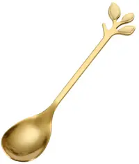 Set de 6 linguri Morello - Golden Tree, 12 cm, de aur