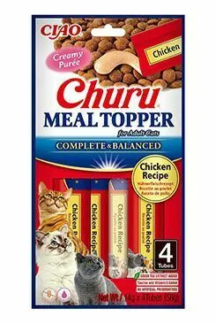 Churu Meal Topper Recompensa Cremoasa Reteta Pui 4 buc