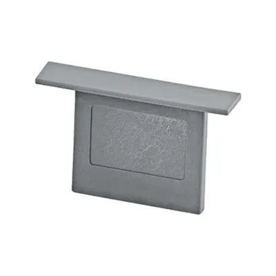 TRACK ON 3-Phases recessed end cap silver (1 pcs)