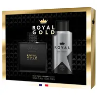 Set cadou barbati Royal Gold Corania | EDT 100 ml + deodorant 150 ml