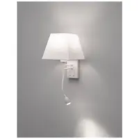 Plafoniera VALENCIA Alb Aluminiu & Alb Shade Adjustable Intrerupator On/Off LED Samsung 3 Wat 190Lm 3000K E27 1x40 Wat 230 Volt IP20 Fara bec