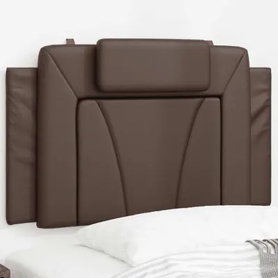 vidaXL Pernă pentru tăblie pat, Viana, maro, 90 cm, piele artificială