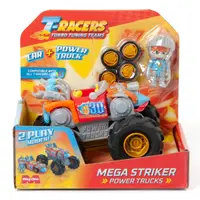 Set masinuta si figurina, T-Racers, Power Trucks Mega Striker