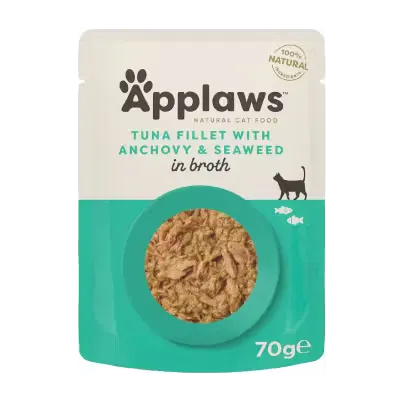 Applaws Tuna Fillet with Anchovy, plic, 70 g