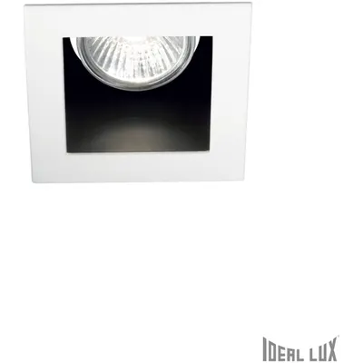 Spot incastrat Funky, D:90 mm, 50W, dulie GU10, Patrat, Alb