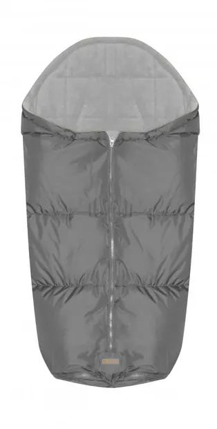 Sac termic de iarna impermeabil pentru carucior cu captuseala polar fleece Grey