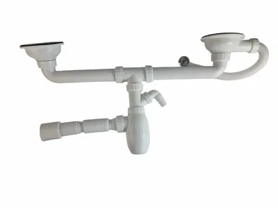 B731V Sifon universal pentru chiuveta dubla 1 1/2