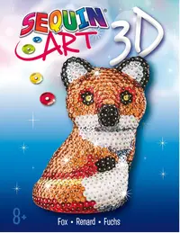 Sequin Art Creative Kit - DIY 3D sequin fox