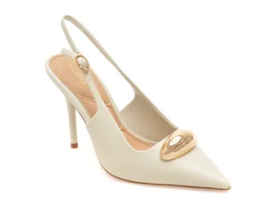 Pantofi eleganti ALDO albi, CAMBERLEY 121, din piele naturala