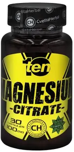 10/ten Magnesium Citrate, 100 mg, 30 capsule, Cvetita Herbal