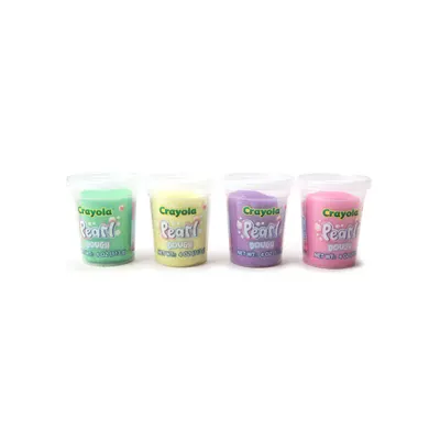 Set 4 borcanase cu plastelina sidefata - Pearl