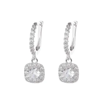 Cercei argint 925, JW1589, model elegant, placati cu rodiu