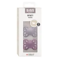 Set 2 suzete Bibs Infinity Silicon tetina anatomica 0 luni + Fossil GreyMauve