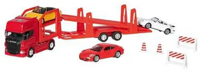 Set joc Welly - Transportor auto Scania V8