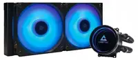Răcitor cu lichid Chieftec - Iceberg 240 RGB, 2x 120 mm, negru