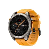 Zeblaze Stratos 4 Electric Orange - Smartwatch GPS 1.43 AMOLED Gorilla Glass, Bluetooth Calling, 170+ Sporturi, 5ATM Waterproof, Baterie 500mAh