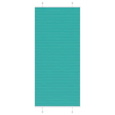 vidaXL Jaluzea plisată verde petrol 100x200 cm Lățime țesătură 99,4 cm