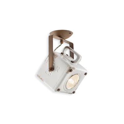 Plafoniera, lampa de tavan RETRO INDUSTRIAL FINISH VIB - VINTAGE BIANCO C1653