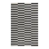 Covor negru-alb reversibil/țesut manual din lână 200x300 cm Donna – Hanse Home