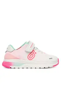Pantofi sport fete - velcro - alb - tesatura